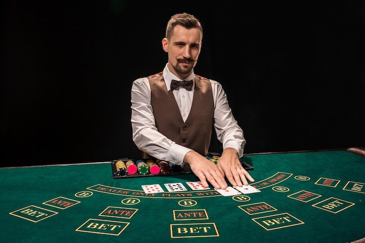Meja Free Bet Blackjack live dealer di gamelan togel dengan studio profesional dan kualitas HD